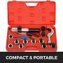 Mophorn CT-300-L Hydraulic Tube Expander 11 Lever HVAC Swaging Tool Kit 3/8 to 1-5/8inch Hydraulic Copper Tube Expander Tool with Tube Cutter and Deburring Tool