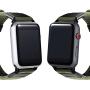 Maxjoy Compatible with Apple Watch Band, 38mm 40mm Nylon Strap Replacement Bands with Metal Clasp Compatible with Apple iWatch SE Series 6 5 4 3 2 1 Sport & Edition, Army Green