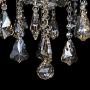 Ridgeyard 25.6 x 35.4 Inch Modern Luxurious 10 Lights K9 Crystal Chandelier Candle Pendant Lamp Living Room Ceiling Lighting for Dining Bedroom Hallway Entry (Cognac/Champagne Color)
