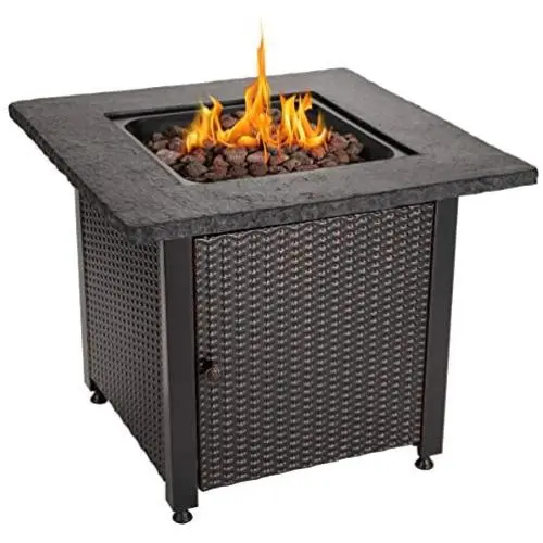 Endless Summer 30'' Outdoor Propane Gas Rock Top Fire Pit (Lava Rocks) Endless Summer 30'' Outdoor Propane Gas Rock Top Fire Pit (Lava Rocks)