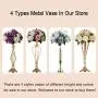 Sziqiqi Metal Centerpiece Vase Flower Centerpiece Holder Riser Stand Tall Candle Holder for Pillar 2Pcs for Wedding Centerpiece Flower Arrangement Birthday Anniversary Party Decoration, Gold 19.7in Sziqiqi Metal Centerpiece Vase Flower Centerpiece Holder Riser Stand Tall Candle Holder for Pillar 2Pcs for Wedding Centerpiece Flower Arrangement Birthday Anniversary Party Decoration, Gold 19.7in