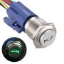 APIELE 16mm 12V Momentary Speaker Horn Push Button Toggle Switch 0.63'' Mounting Hole 1NO 1NC SPDT with Pre-Wiring Socket for Car Auto Motor (Green) APIELE 16mm 12V Momentary Speaker Horn Push Button Toggle Switch 0.63'' Mounting Hole 1NO 1NC SPDT with Pre-Wiring Socket for Car Auto Motor (Green)