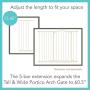 Toddleroo by North States 46.8'' wide Tall & Wide Portico Arch Baby Gate: Heavy duty metal gate thats both extra wide and extra tall. Pressure Mount. Fits 28.2''-46.8'' wide (36'' tall, Warm White)