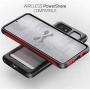 Ghostek Atomic Slim Galaxy S20 Clear Case with Super Tough Space Metal Bumper Design Military Grade Armor Heavy Duty Protection Wireless Charging Compatible 2020 Galaxy S20 5G (6.2 Inch) - (Red)