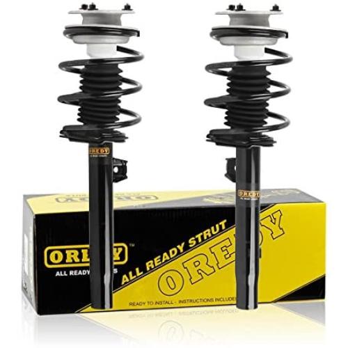 OREDY Shocks Struts 2PCS Front Struts Coil Spring Suspension Struts Assembly 171581 171582 11372 11371 Compatible with 320i 325i 330i 2001 2002 2003 2004 2005 325Ci 330Ci 01-06 323i 328i 1999 2000