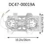 Updated Dryer Heating Element DC47-00019A, DC96-00887A and DC47-00016A Thermal Fuse, DC32-00007A Dryer Thermistor, Thermostat DC47-00018A Repair Kit Compatible With Samsung, Figure 7 is Fit Models