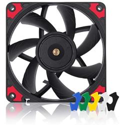 Noctua NF-A12x15 PWM chromax.Black.swap, Premium Quiet Slim Fan, 4-Pin (120x15mm, Black)