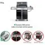 Utheer 7540 7539 Grill Parts Flavor Bars 24.5 Inch for Weber Genesis 300 Series E-310 E-320 S-310 S-320 ESP-310 ESP-320 EP/CEP-310 & 320 (with Side Control), 16 GA Stainless Steel Heat Plate