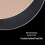 Round Mouse Pad LoiStu Round Aluminum Alloy Mouse Pad Winter and Summer Dual-Use Waterproof Antiski Matte Metal / High-Grade PU Leather Mouse Pad (Gold)