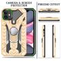 iPhone 11 Case | iPhone 11 Phone Case | Metal 360 Degree Ring Kickstand | Atump Military Grade 15ft. Drop Shockproof Tested Protective Case | Car Mount Phone Case for iPhone 11 Gold