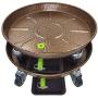 Plant Pallet Caddy, Morntek 14.17'' Heavy Duty Metal Planter Pot Mover, Plant Pot Pallet Dolly Caster with Iron Wheels and Drain Hole, 2 Pack