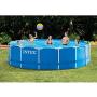 Intex 15ft x 48in Metal Frame Pool Set with Filter Pump, Ladder, Ground Cloth & Pool Cover
