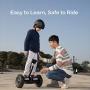 Segway Ninebot S Smart Self-Balancing Electric Scooter with LED light, Portable and Powerful, White and Black