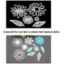 4 Sets / 27 PCS Metal Cutting Dies Stencil for Card Making Scrapbooking DIY Album Paper, TuNan Carbon Steel Template Molds, Embossing Tool for Envelope Gift Box - Flowers, Leaves, Circle, Oval