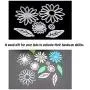 4 Sets / 27 PCS Metal Cutting Dies Stencil for Card Making Scrapbooking DIY Album Paper, TuNan Carbon Steel Template Molds, Embossing Tool for Envelope Gift Box - Flowers, Leaves, Circle, Oval