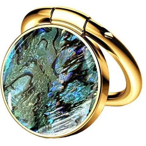 Marble Cell Phone Ring Holder Universal for All Smart Phone Kickstand Metal Grip 360 Degree Rotation Finger Grip Magnetic Stand for Car Mount Compatible with iPhone and All Smartphone (Abalone/Gold) Marble Cell Phone Ring Holder Universal for All Smart Phone Kickstand Metal Grip 360 Degree Rotation Finger Grip Magnetic Stand for Car Mount Compatible with iPhone and All Smartphone (Abalone/Gold)