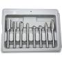 KOTVTM Carbide Burrs Set 1/4 Inch Shank Tungsten Double Cut Edge Rotary File Metal Grinding Polishing Carving Tool Drill Bits for Die Grinder Bit Kits,8pcs
