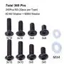 360PCs Universal RC Model Screw Kit M3 Hex Flat and Button Head Screws with M3 M4 Bolt Washers Hardware Fastener for 1:8 1/10 RC Cars DIY Parts 360PCs Universal RC Model Screw Kit M3 Hex Flat and Button Head Screws with M3 M4 Bolt Washers Hardware Fastener for 1:8 1/10 RC Cars DIY Parts