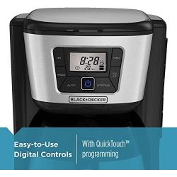 BLACK+DECKER 12-Cup Thermal Coffeemaker, Black/Silver, CM2035B