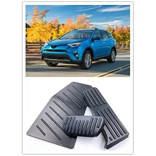 For Toyota RAV4 XA50 2020 Accessories Aluminum Automatic Transmission Non-Slip Metal Rubber Brake Foot Car Gas Pedal Cover Set Kit 3pcs (Grey) For Toyota RAV4 XA50 2020 Accessories Aluminum Automatic Transmission Non-Slip Metal Rubber Brake Foot Car Gas Pedal Cover Set Kit 3pcs (Grey)