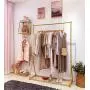 Heavy Duty Clothes Racks for Hanging Clothes Freestanding Clothing Rack Retail Display Metal Garment Hanger Rack for Storage Gold 59'' Heavy Duty Clothes Racks for Hanging Clothes Freestanding Clothing Rack Retail Display Metal Garment Hanger Rack for Storage Gold 59''