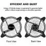 EZDIY-FAB 120mm PWM Blue LED Fan, Dual-Frame LED Case Fan for PC Cases, High Airflow Quiet,CPU Coolers, and Radiators,4-Pin-3-Pack EZDIY-FAB 120mm PWM Blue LED Fan, Dual-Frame LED Case Fan for PC Cases, High Airflow Quiet,CPU Coolers, and Radiators,4-Pin-3-Pack