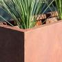 Veradek Metallic Series Corten Steel Span Planter
