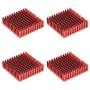 uxcell Electronic Radiators Heatsink for Stepper Motor,3D Printer 40x40x11mm Red 4pcs