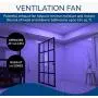Broan-NuTone AR110LKVV SurfaceShield Vital Vio Powered Exhaust Vent LED White Light & Antibacterial Violet Light, 110 CFM Broan-NuTone AR110LKVV SurfaceShield Vital Vio Powered Exhaust Vent LED White Light & Antibacterial Violet Light, 110 CFM