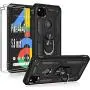 Google Pixel 4a 4g Phone Case,with HD Screen Protector Folmeikat 360 Degree Rotating Metal Ring Cover with Kickstand Protective for Pixel 4a 4g Phone Case 5.8'' Black Google Pixel 4a 4g Phone Case,with HD Screen Protector Folmeikat 360 Degree Rotating Metal Ring Cover with Kickstand Protective for Pixel 4a 4g Phone Case 5.8'' Black