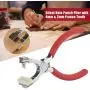 4mm Silent Leather Hole Punch Stitching Hand Pliers Leather Craft Tool Heavy Duty Snap Setter Pliers Tool for Metal Snaps Repairing Boat Covers 4mm Silent Leather Hole Punch Stitching Hand Pliers Leather Craft Tool Heavy Duty Snap Setter Pliers Tool for Metal Snaps Repairing Boat Covers