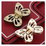 LARATH 4 Pieces Butterfly Shaped Clasp Turn Lock Metal Purse Twist Lock Closure Exquisite Practical Bag Buckles for DIY Craft Handbag Shoulder Bag Making Accessories, Mixed Color