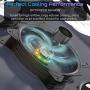 upHere 120mm 5V 3PIN Addressable RGB Case Fan Motherboard Sync Adjustable Colorful LED Fans with Controller 5x120mm PWM Fans PF1207-5