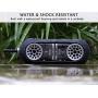 KNZ GoDuo Portable Bluetooth Speakers with Magnetic Connectable Base, L/R True Stereo Sound and Bass, Water and Shock Resistant, 18 hr playtime, Built-in Mic, Protective Carrying Case Included (Black)