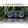 KNZ GoDuo Portable Bluetooth Speakers with Magnetic Connectable Base, L/R True Stereo Sound and Bass, Water and Shock Resistant, 18 hr playtime, Built-in Mic, Protective Carrying Case Included (Black)
