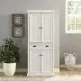 Crosley Furniture Seaside Kitchen Pantry Cabinet - Distressed White Crosley Furniture Seaside Kitchen Pantry Cabinet - Distressed White