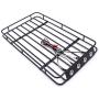 LCX Racing 1/10th RC Crawler Car Metal Roll Cage Luggage Tray Roof Rack for Axial SCX10 II 90046 TRX4 Redcat Gen8 Scout II, Upgrades Parts Accessories