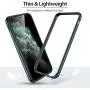 ESR Bumper Case Compatible for iPhone 11 Pro Max, Metal Frame Armor with Soft Inner Bumper [Zero Signal Interference] [Raised Edge Protection] for iPhone 11 Pro Max 6.5''(2019), Dark Green