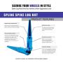 Wheel Accessories Parts Set of 24 Blue Spiked Solid Metal Lug Nuts M14x1.5 Thread 4.4 Inch Tall Closed End Bulge Acorn Spike Lug Nut 1 Long Socket Key