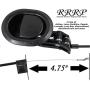 Reliable Recliner Replacement Parts - Complete Universal Small Oval Black Plastic Pull Recliner Handle 3'' by 3.5'' with Cable and S / Z Hook Exposed Cable Length (4.75'') Total Length is Medium at 36'' fits Ashley and Major Recliner Brands Couch Style Pu