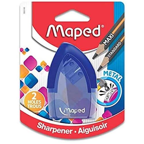 Maped Tonic 2 Hole Pencil Sharpener with Metal Insert, Assorted Colors (069149)
