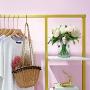 Metal Clothes Garment Racks with 4 Wood Storage Shelves and Hanging Bar Heavy Duty Free Standing Clothing Rack Large Closet Organizer for Boutique 59'' Metal Clothes Garment Racks with 4 Wood Storage Shelves and Hanging Bar Heavy Duty Free Standing Clothing Rack Large Closet Organizer for Boutique 59''