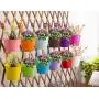 Hanging Flower Pots (10pcs), Balcony Garden Plant Planter Metal Iron Mini Flower Seedlings Brigade Fence Bucket Pots Hanger Planter for Home Decor Hanging Flower Pots (10pcs), Balcony Garden Plant Planter Metal Iron Mini Flower Seedlings Brigade Fence Bucket Pots Hanger Planter for Home Decor