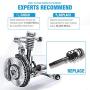 OREDY Shocks Struts 2PCS Front Struts Coil Spring Suspension Struts Assembly 171581 171582 11372 11371 Compatible with 320i 325i 330i 2001 2002 2003 2004 2005 325Ci 330Ci 01-06 323i 328i 1999 2000