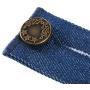TOODOO 9 Pieces Waist Extender with Metal Button for Pants, Jeans, Trousers and Skirt (Black, Blue and Deep Blue)
