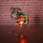 EH-GARDEN Metal Dog Solar Garden Lights, Outdoor LED Decor Light for Patio, Path, Lawn, Garden, Yard Decor