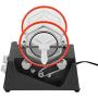 BestEquip Jewelry Polisher Tumbler 3kg 6.6 Lbs Capacity Jewelry Polisher Machine with Glass Barrel Mini Polisher Tumbler for Jewelry (6.6Lbs Capacity)