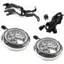 iJDMTOY Chrome Finish LED Rally Driving Lights Compatible With MINI Cooper w/Halo Ring LED Daytime Running Lights, Powered by (9) High Power 3W LED Lights As Driving Lamps & (30) LED Lights as DRL iJDMTOY Chrome Finish LED Rally Driving Lights Compatible With MINI Cooper w/Halo Ring LED Daytime Running Lights, Powered by (9) High Power 3W LED Lights As Driving Lamps & (30) LED Lights as DRL