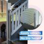 Perma Indoor/Outdoor Retractable Baby Gate 41'' Tall, Extends to 71'' Wide, Gray
