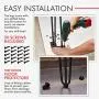 34 Inch Hairpin Legs – 4 Easy to Install Metal Legs for Furniture – Mid-Century Modern Legs for Coffee and End Tables, Chairs, Home DIY Projects + Bonus Rubber Floor Protectors by INTERESTHING Home 34 Inch Hairpin Legs – 4 Easy to Install Metal Legs for Furniture – Mid-Century Modern Legs for Coffee and End Tables, Chairs, Home DIY Projects + Bonus Rubber Floor Protectors by INTERESTHING Home